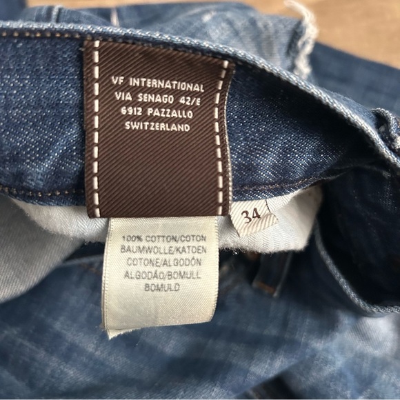 7 For All Mankind Slimmy Blue Denim Jeans - Picture 6 of 8